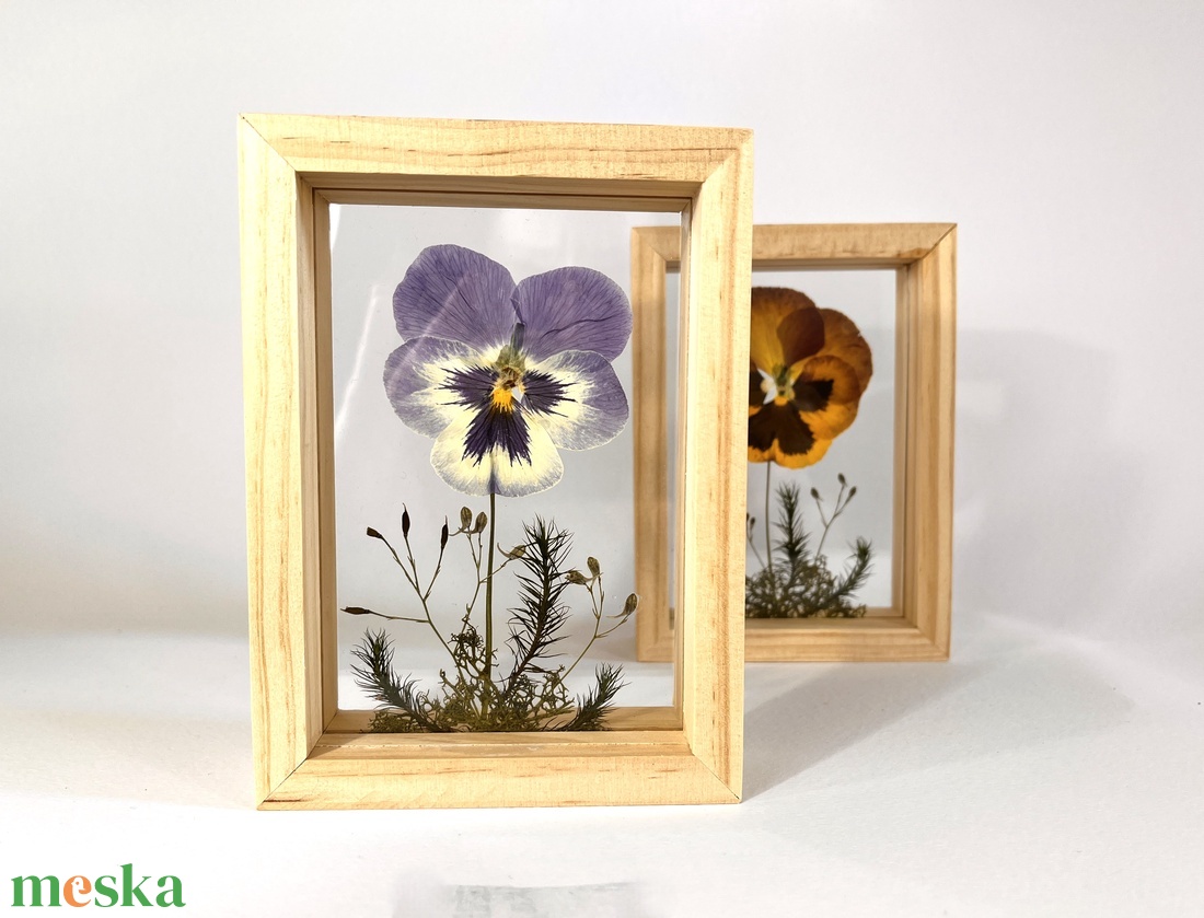 Páros árvácska képek natúr fa keretben 10.6 x 15 x 4.1 cm - otthon & életmód - dekoráció - kép & falikép - képkeret - Meska.hu