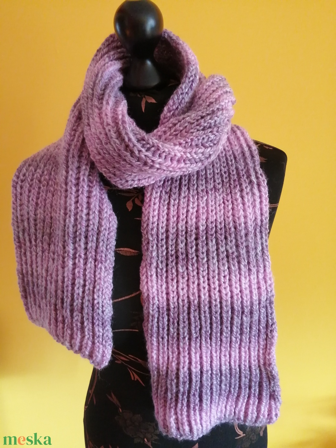 Lila sál - ruha & divat - sál, sapka, kendő - sál - Meska.hu