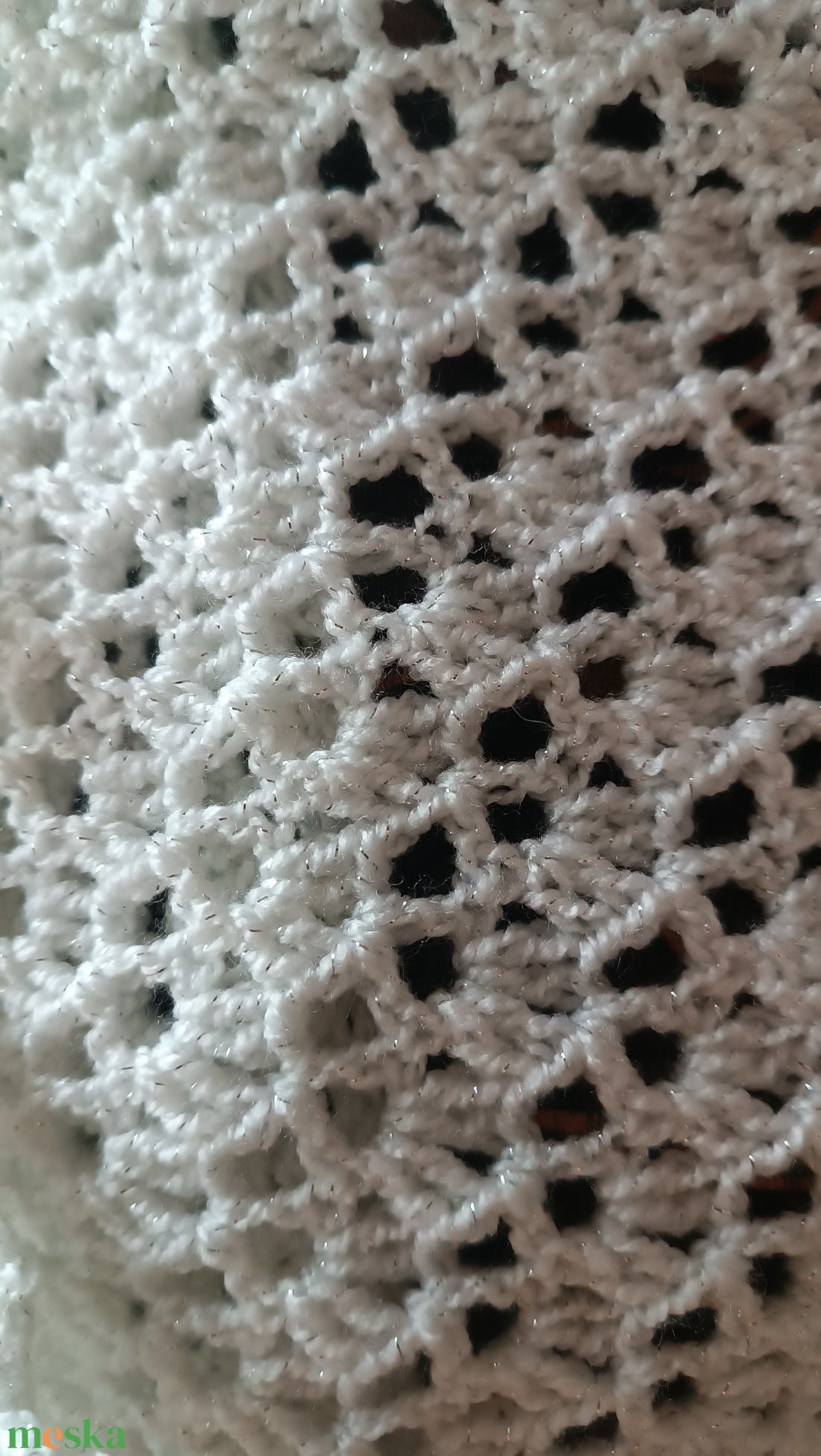 Hópehely horgolt sálkendő - ruha & divat - sál, sapka, kendő - sál - Meska.hu