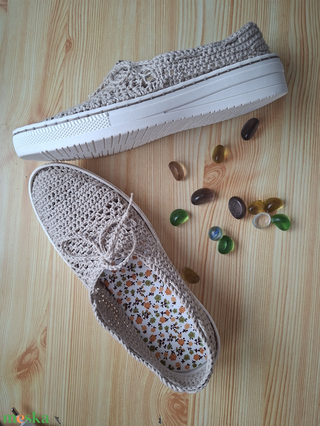 Kényelem horgolt cipő - ruha & divat - cipő & papucs - cipő, szandál - Meska.hu