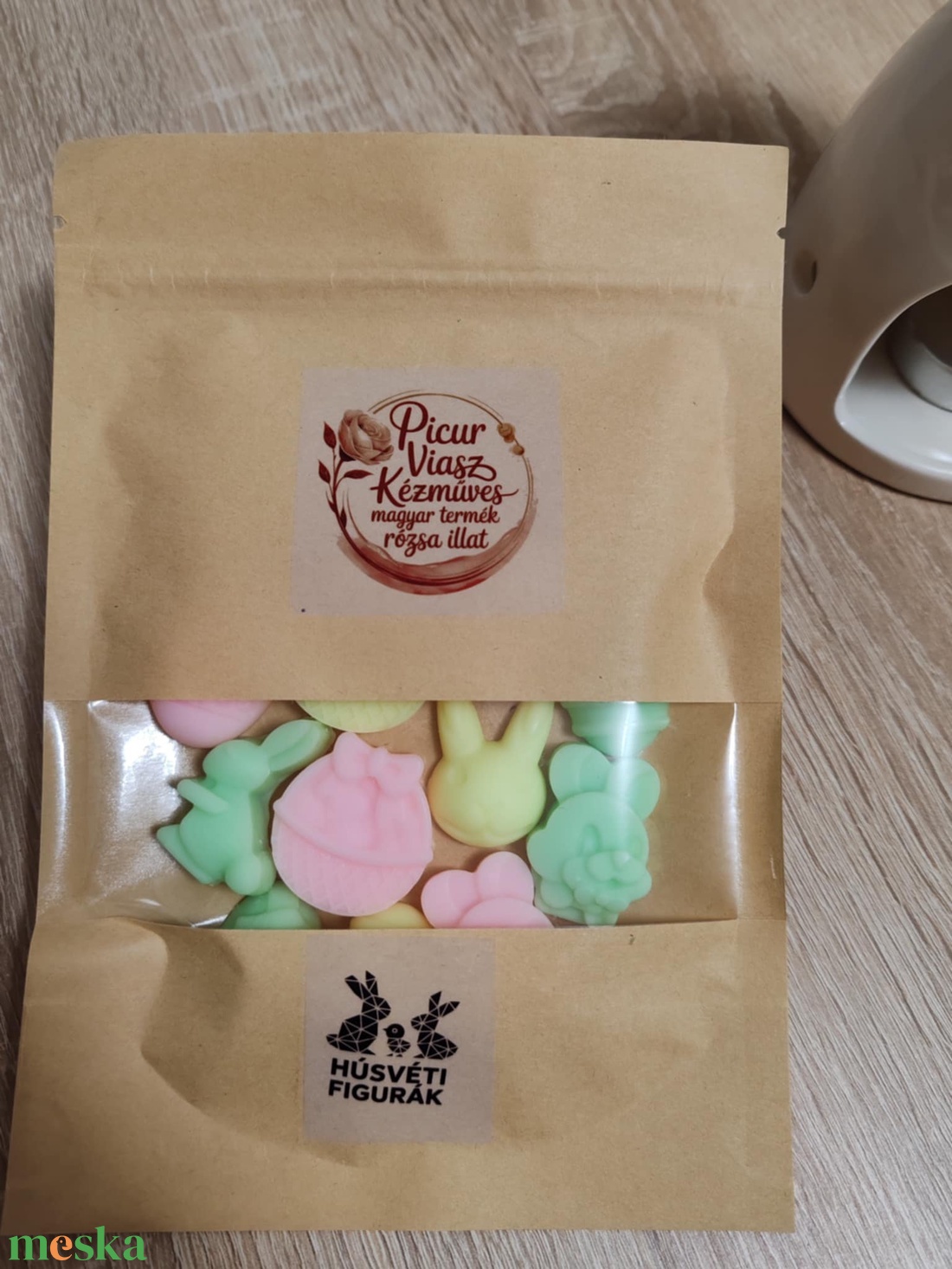  Rózsa Illatviasz szójaviaszból - otthon & életmód - gyertya, illat, aroma - illatviasz - Meska.hu