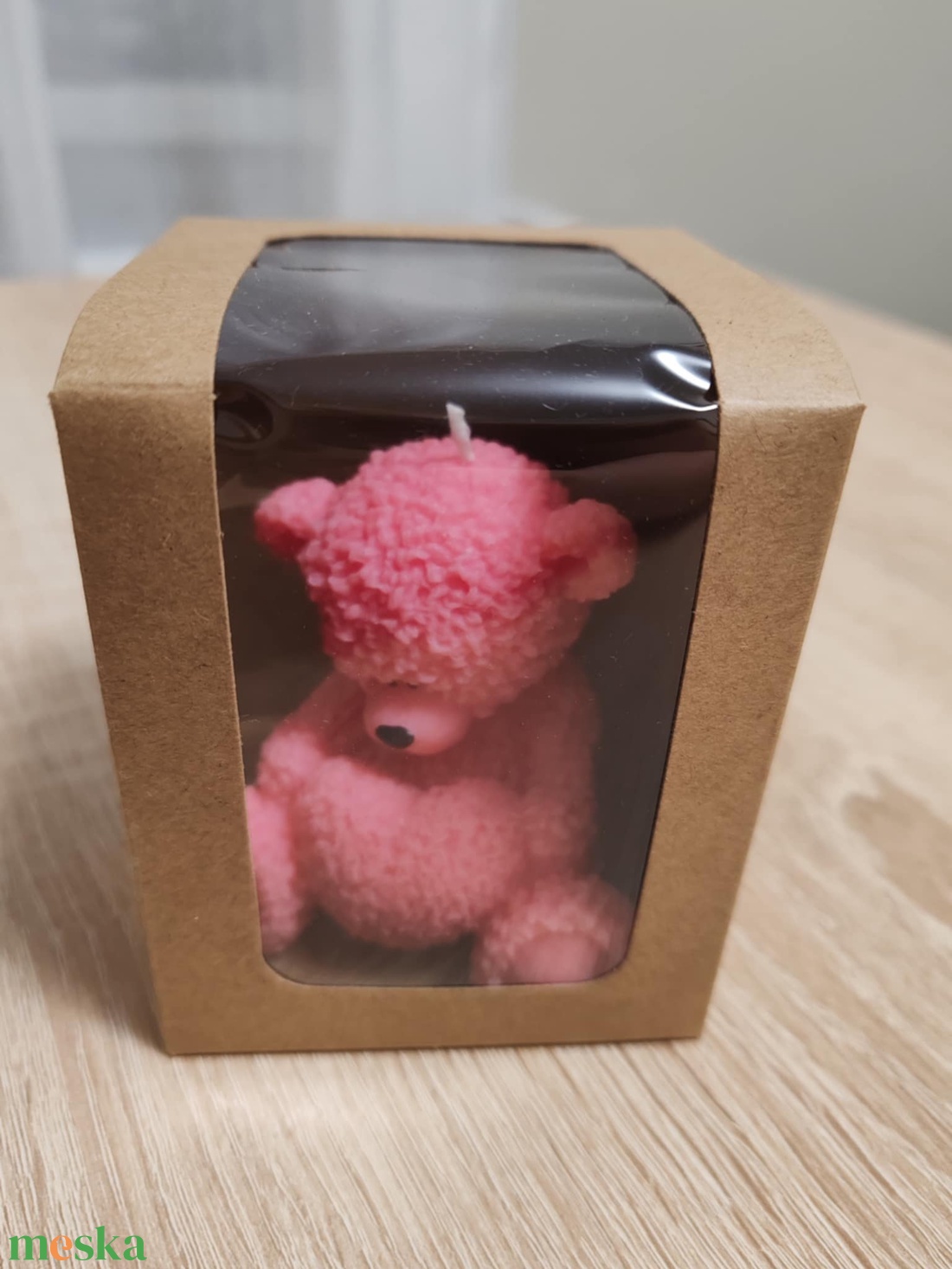 Szivecskés maci  - otthon & életmód - gyertya, illat, aroma - gyertya - Meska.hu