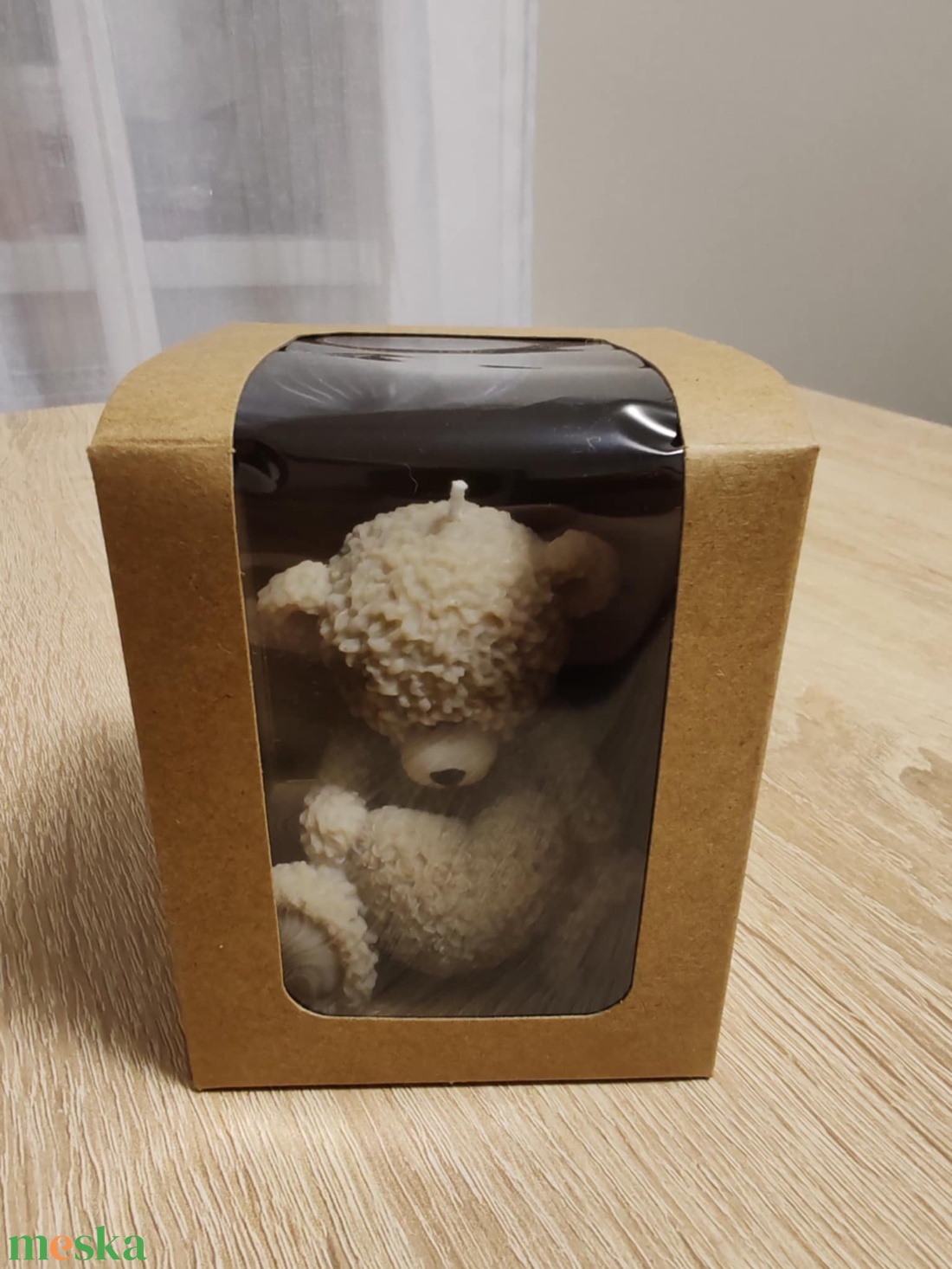 Szivecskés maci dobozban - otthon & életmód - gyertya, illat, aroma - gyertya - Meska.hu