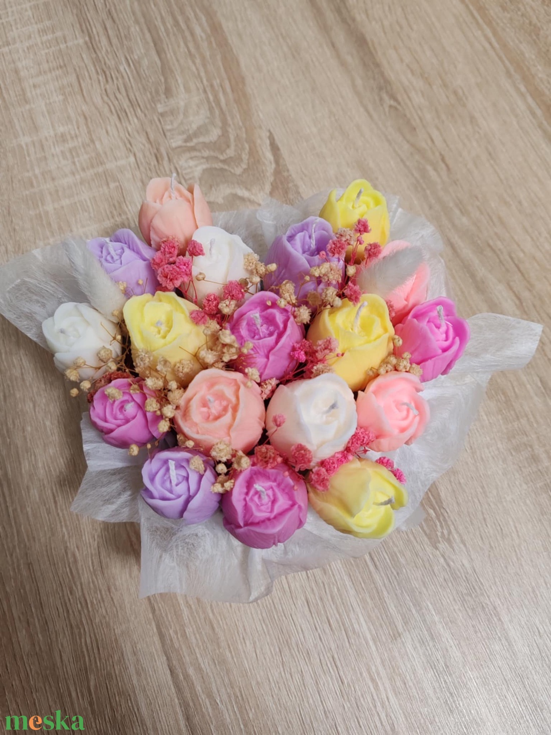 Tulipánbox gyertyából - otthon & életmód - gyertya, illat, aroma - gyertya - Meska.hu