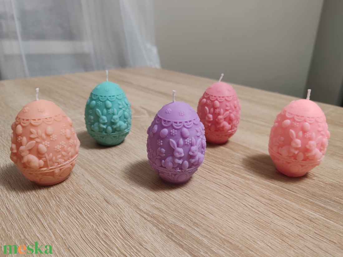 Húsvéti tojás gyertya - ünnepi díszek, dekorációk - húsvéti díszek és dekorációk - húsvéti gyertya - Meska.hu