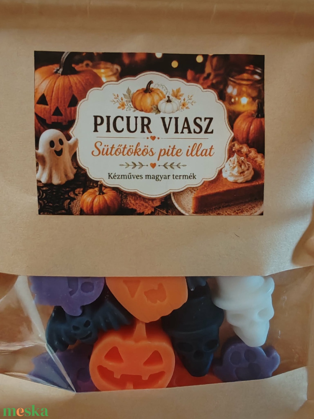 Sütőtökös pite illatú illatviasz - otthon & életmód - gyertya, illat, aroma - illatviasz - Meska.hu