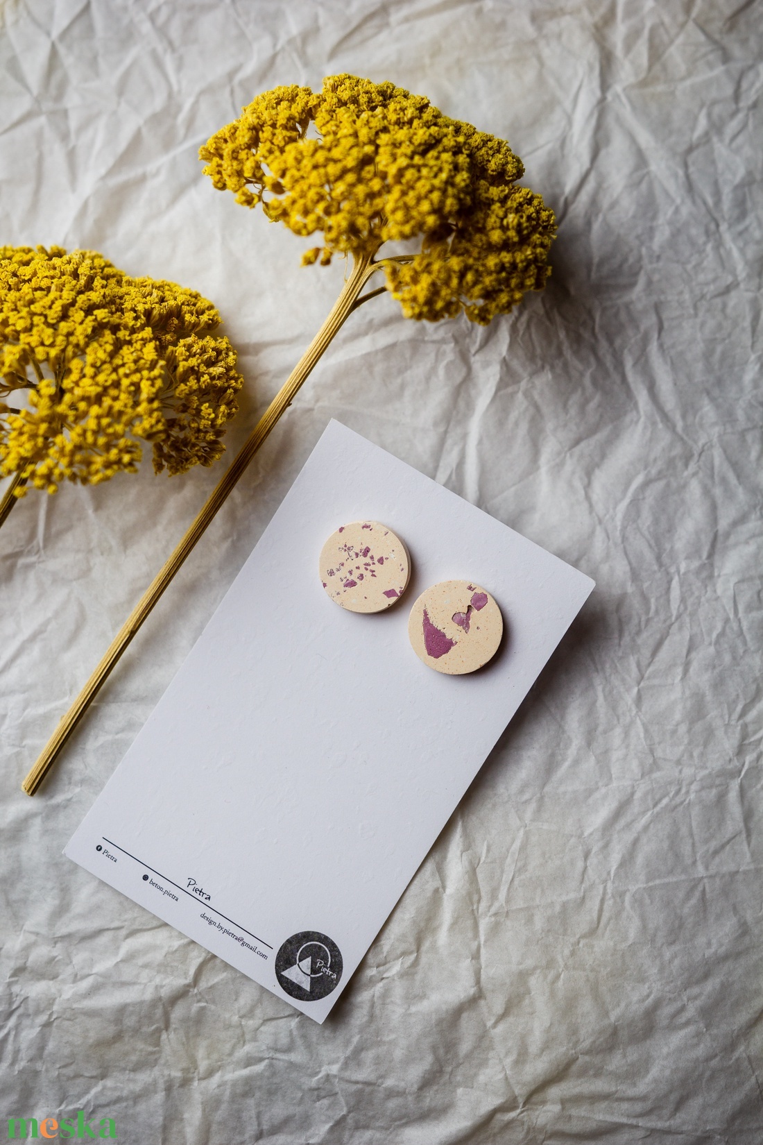 Baige concept - színes beton fülbevaló - ékszer - fülbevaló - lógó fülbevaló - Meska.hu Baige concept - színes beton fülbevaló - ékszer - fülbevaló - lógó fülbevaló - Meska.hu