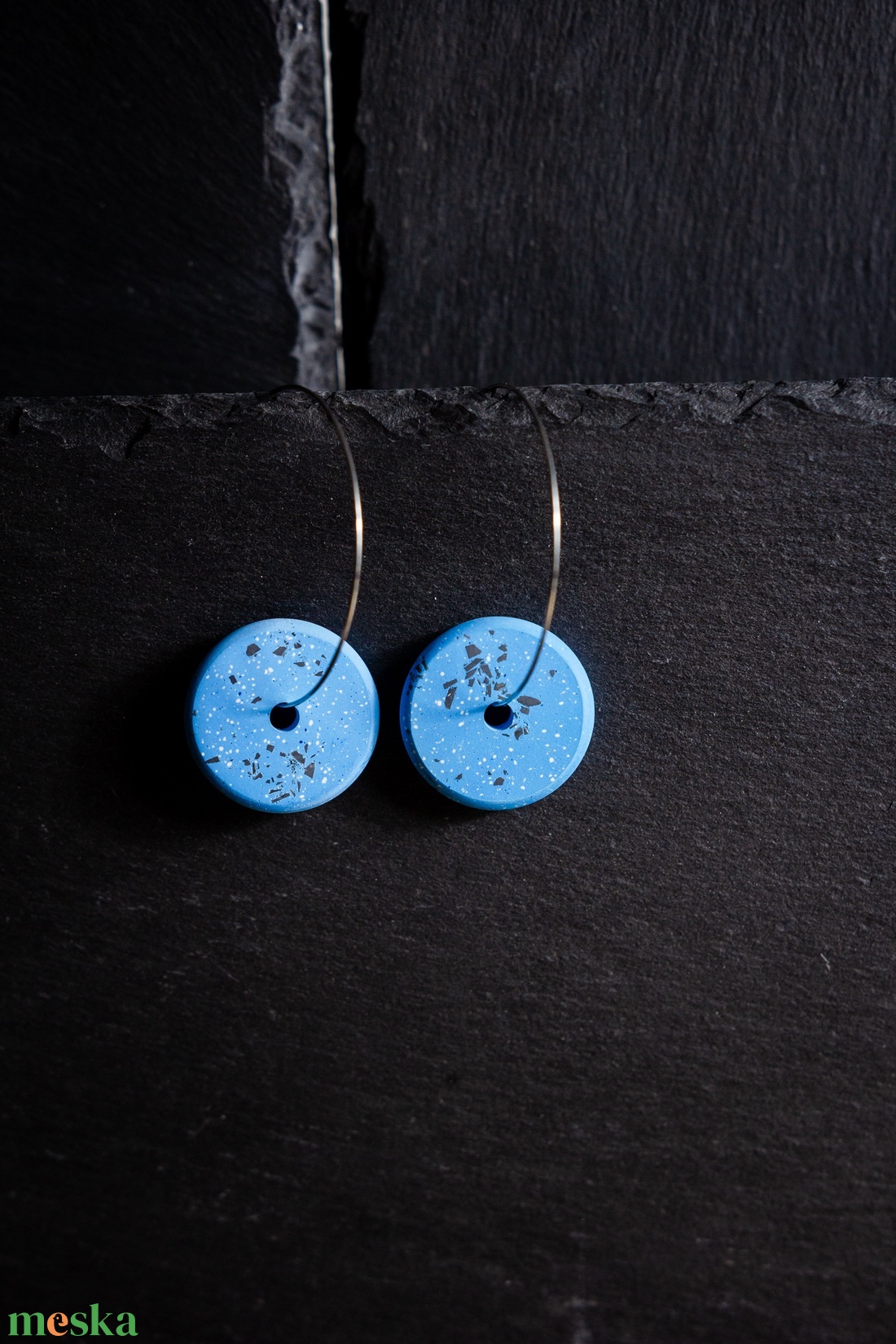 Candy blue - Színes beton fülbevaló - ékszer - fülbevaló - lógó fülbevaló - Meska.hu Candy blue - Színes beton fülbevaló - ékszer - fülbevaló - lógó fülbevaló - Meska.hu