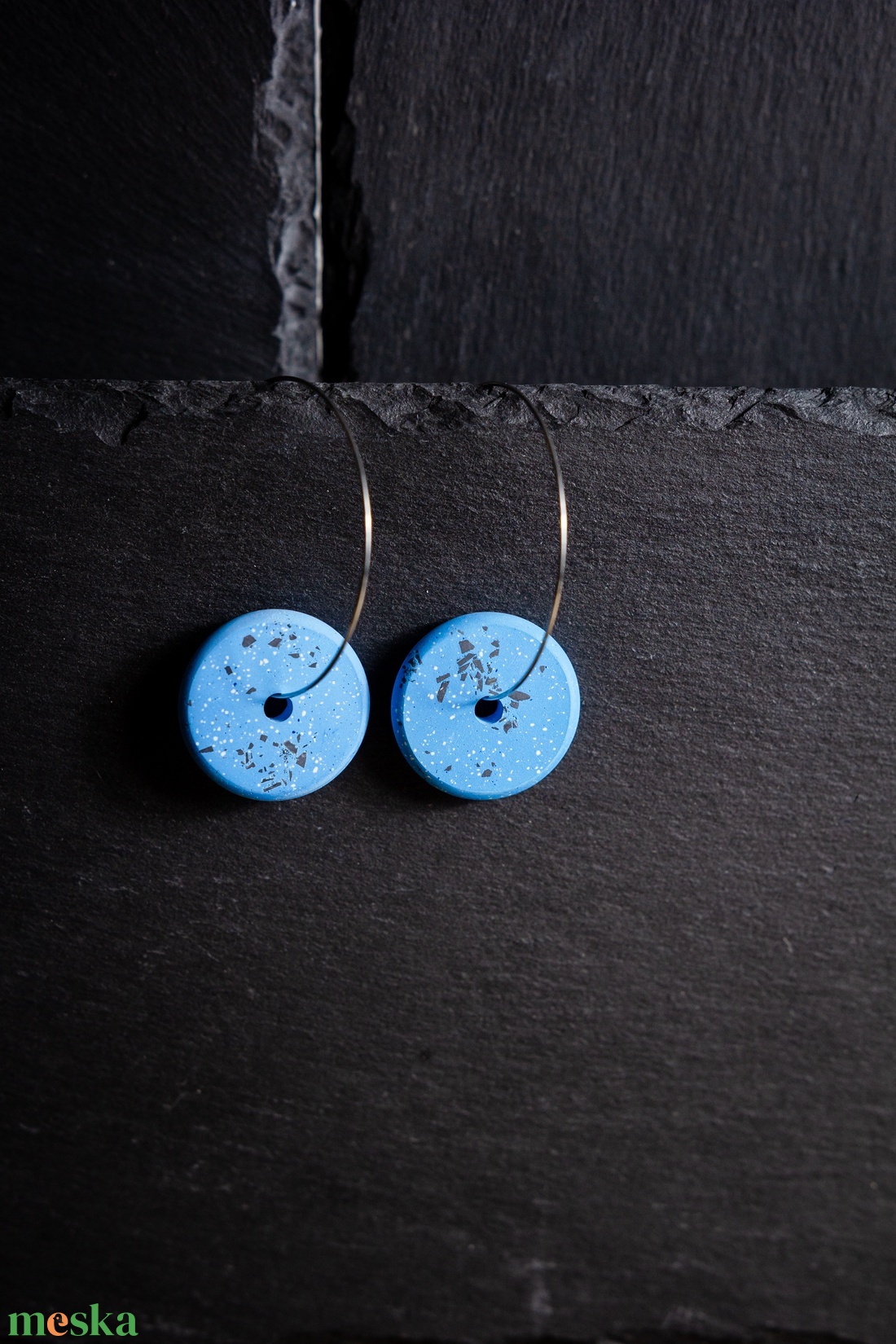 Candy blue - Színes beton fülbevaló - ékszer - fülbevaló - lógó fülbevaló - Meska.hu Candy blue - Színes beton fülbevaló - ékszer - fülbevaló - lógó fülbevaló - Meska.hu