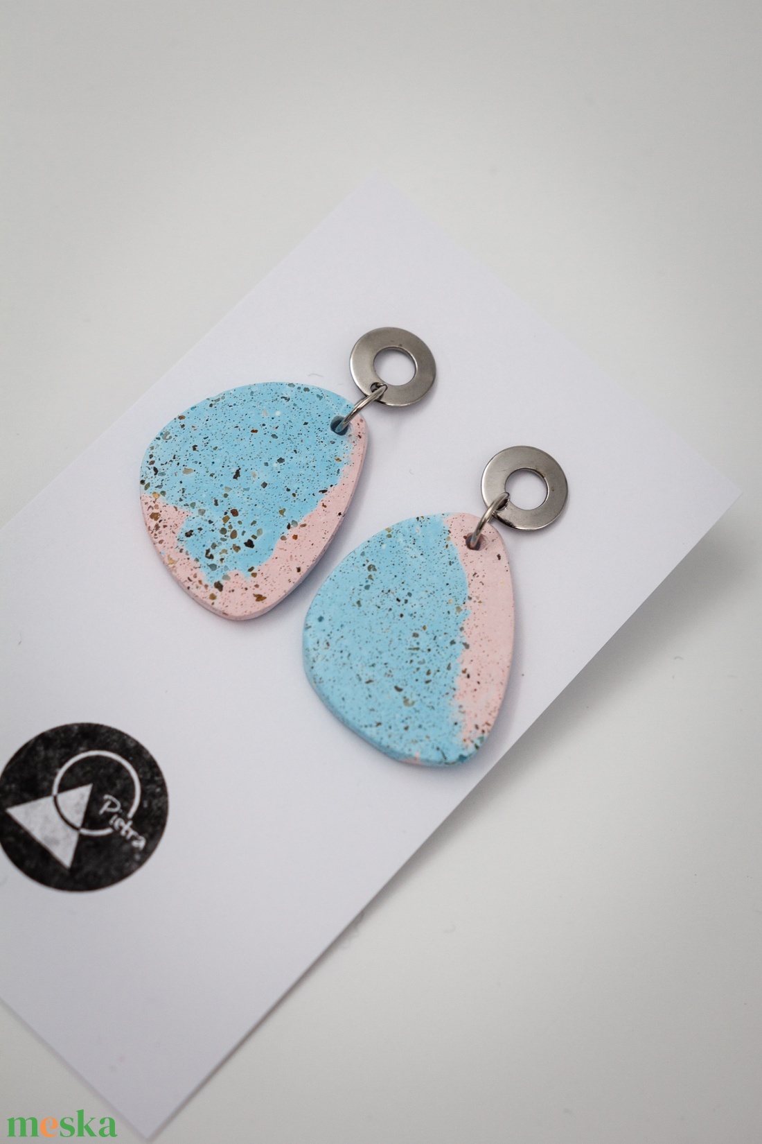 Pasztell - 6403 - ékszer - fülbevaló - lógó fülbevaló - Meska.hu