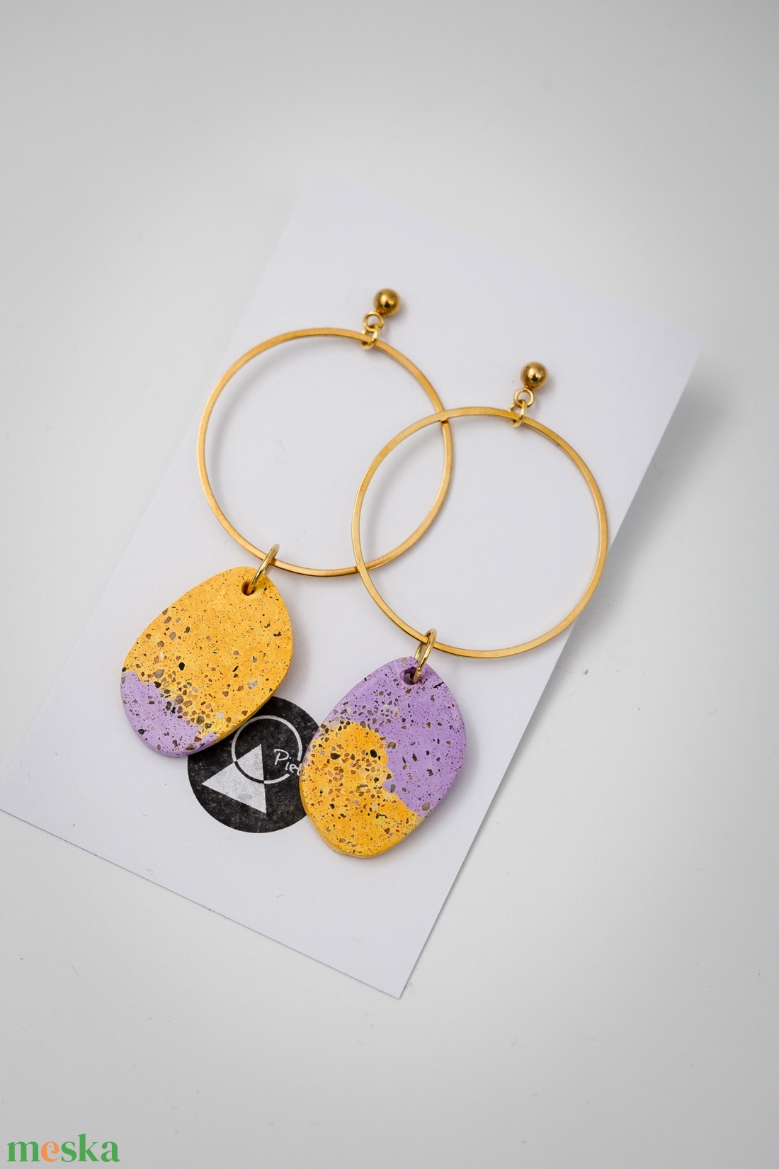 Pasztell - 6406 - ékszer - fülbevaló - lógó fülbevaló - Meska.hu