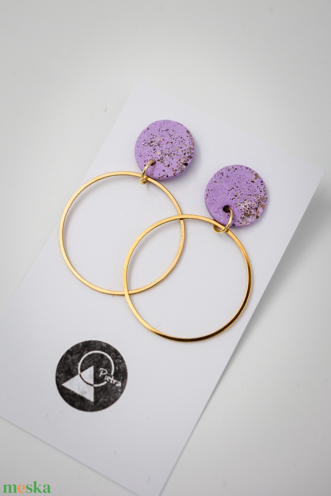 Pasztell - 6399 - ékszer - fülbevaló - lógó fülbevaló - Meska.hu