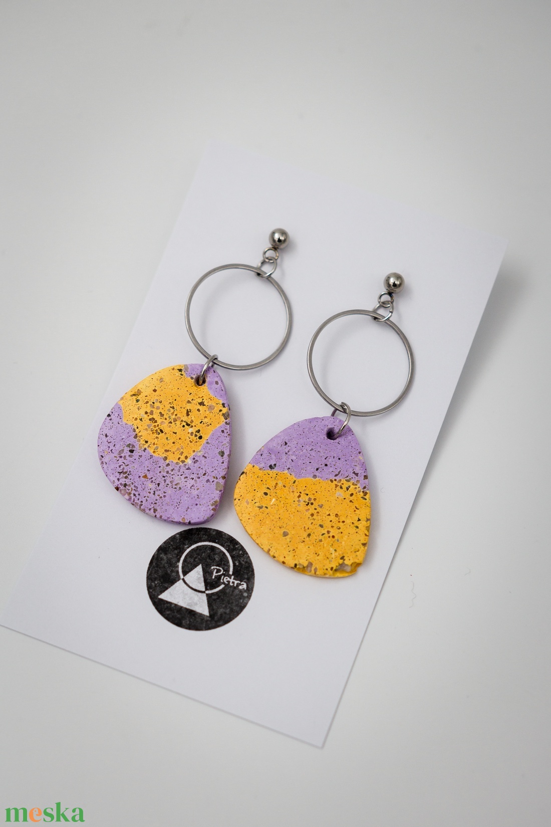 Pasztell - 6401 - ékszer - fülbevaló - lógó fülbevaló - Meska.hu