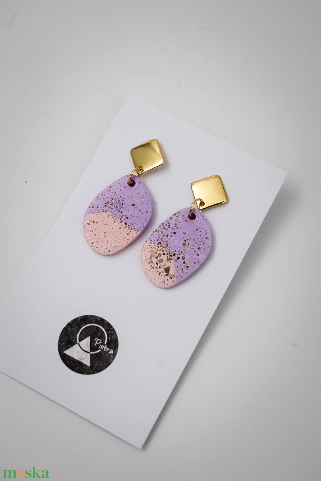 Pasztell - 6382 - ékszer - fülbevaló - lógó fülbevaló - Meska.hu