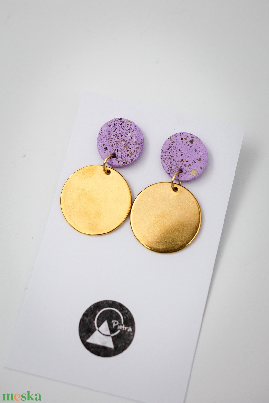 Pasztell - 6388 - ékszer - fülbevaló - lógó fülbevaló - Meska.hu