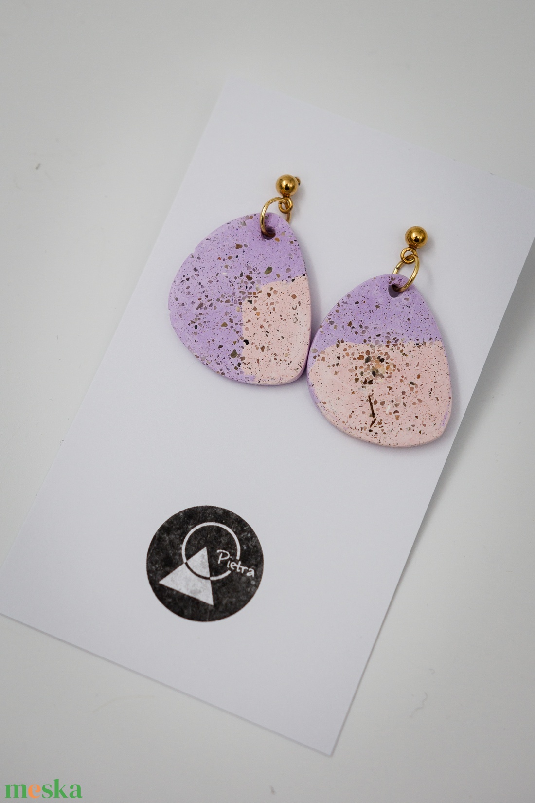 Pasztell - 6384 - ékszer - fülbevaló - lógó fülbevaló - Meska.hu