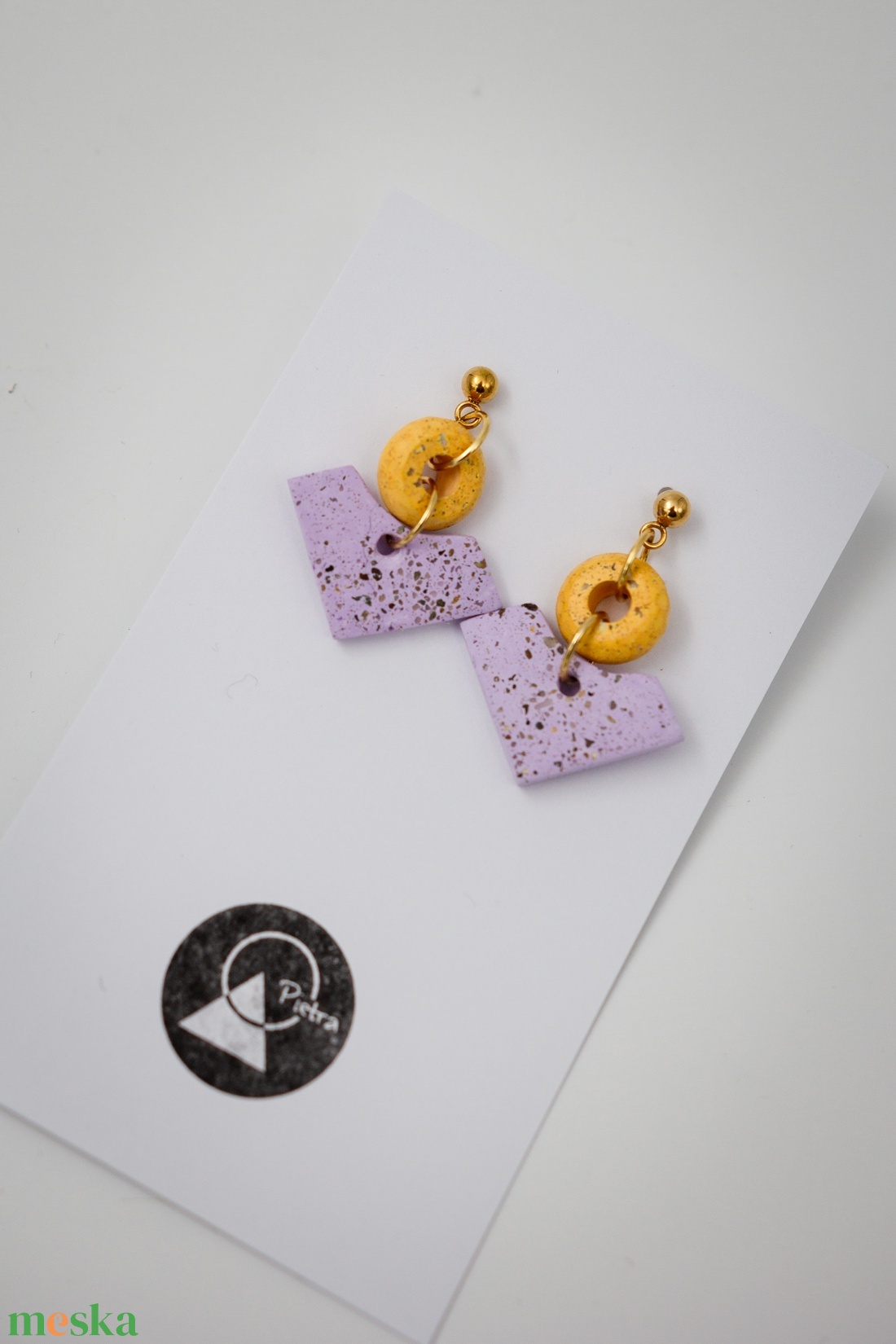 Pasztell - 6381 - ékszer - fülbevaló - lógó fülbevaló - Meska.hu