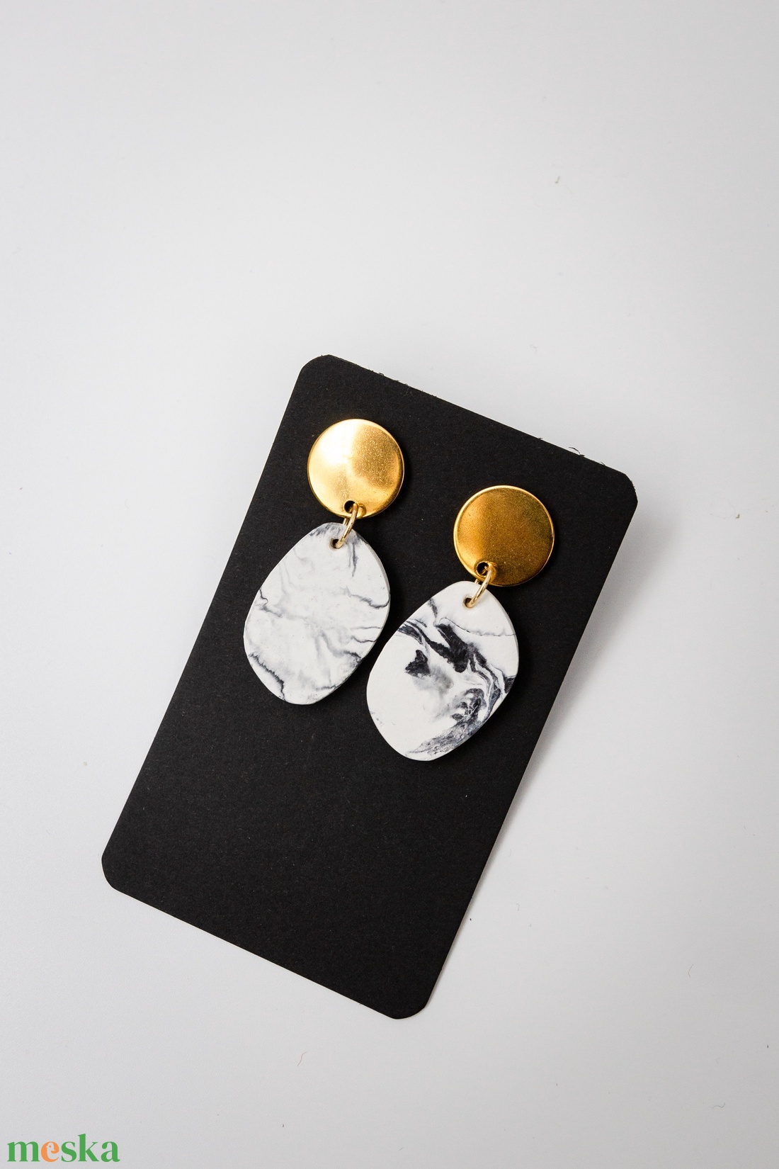 Marble 8 - ékszer - fülbevaló - lógó fülbevaló - Meska.hu