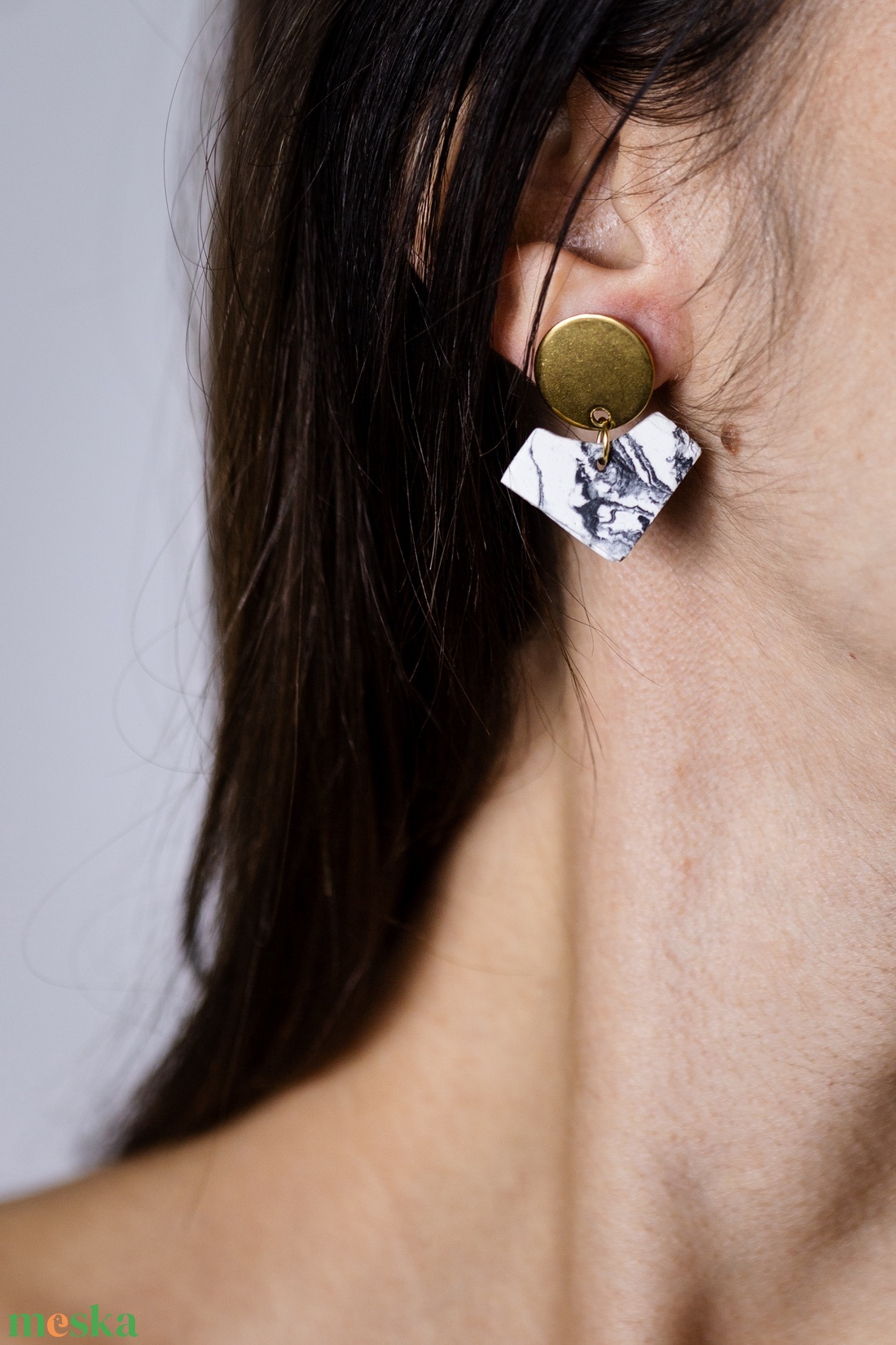 Marble 11 - ékszer - fülbevaló - lógó fülbevaló - Meska.hu