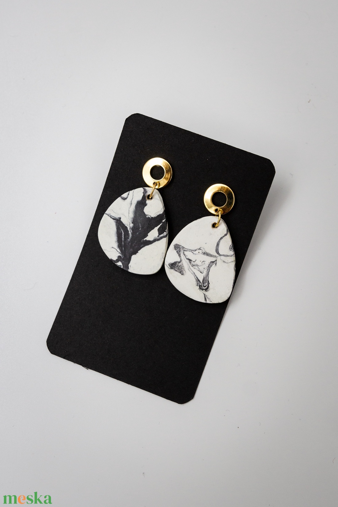 Marble 5 - ékszer - fülbevaló - lógó fülbevaló - Meska.hu