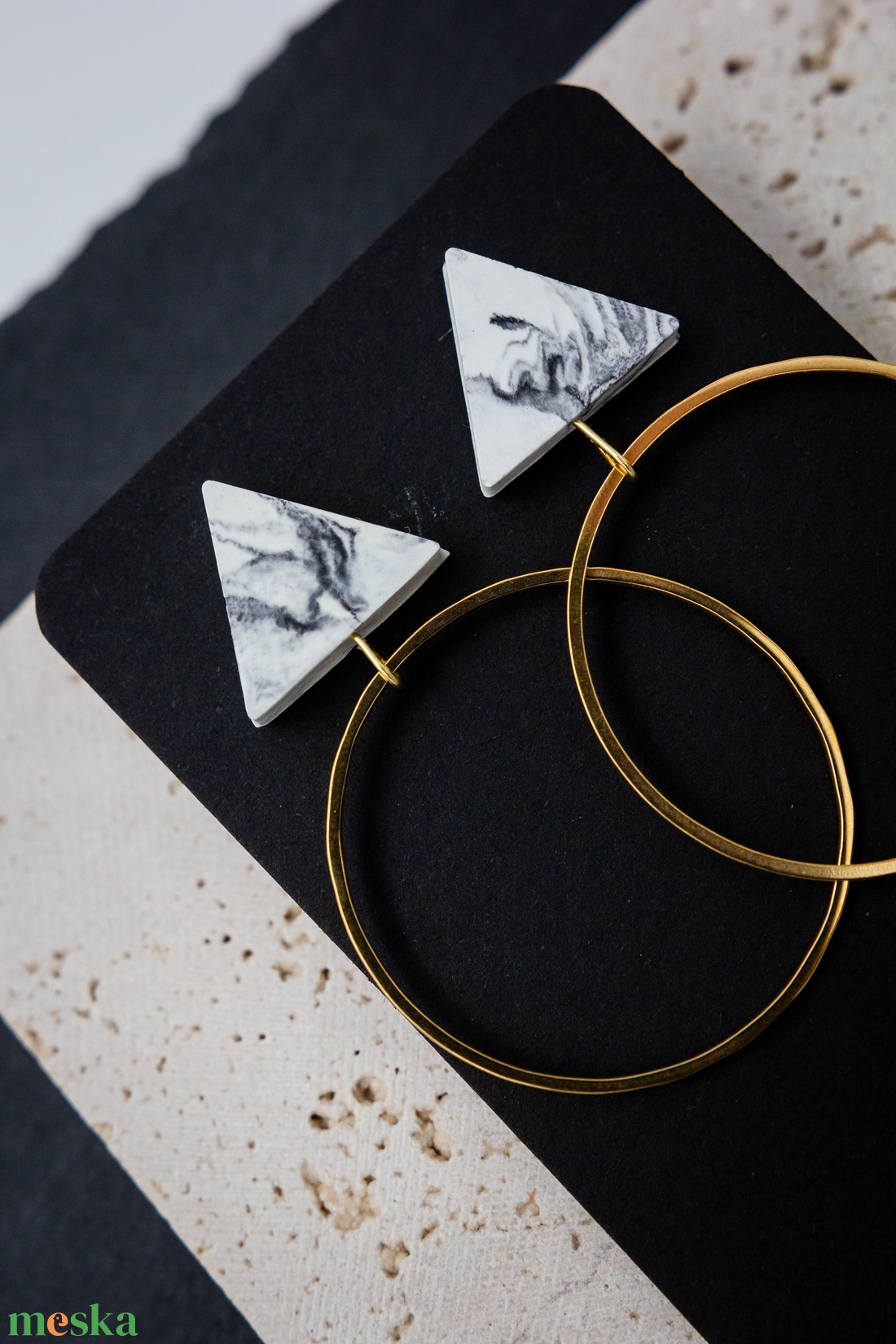Marble 4 - ékszer - fülbevaló - lógó fülbevaló - Meska.hu