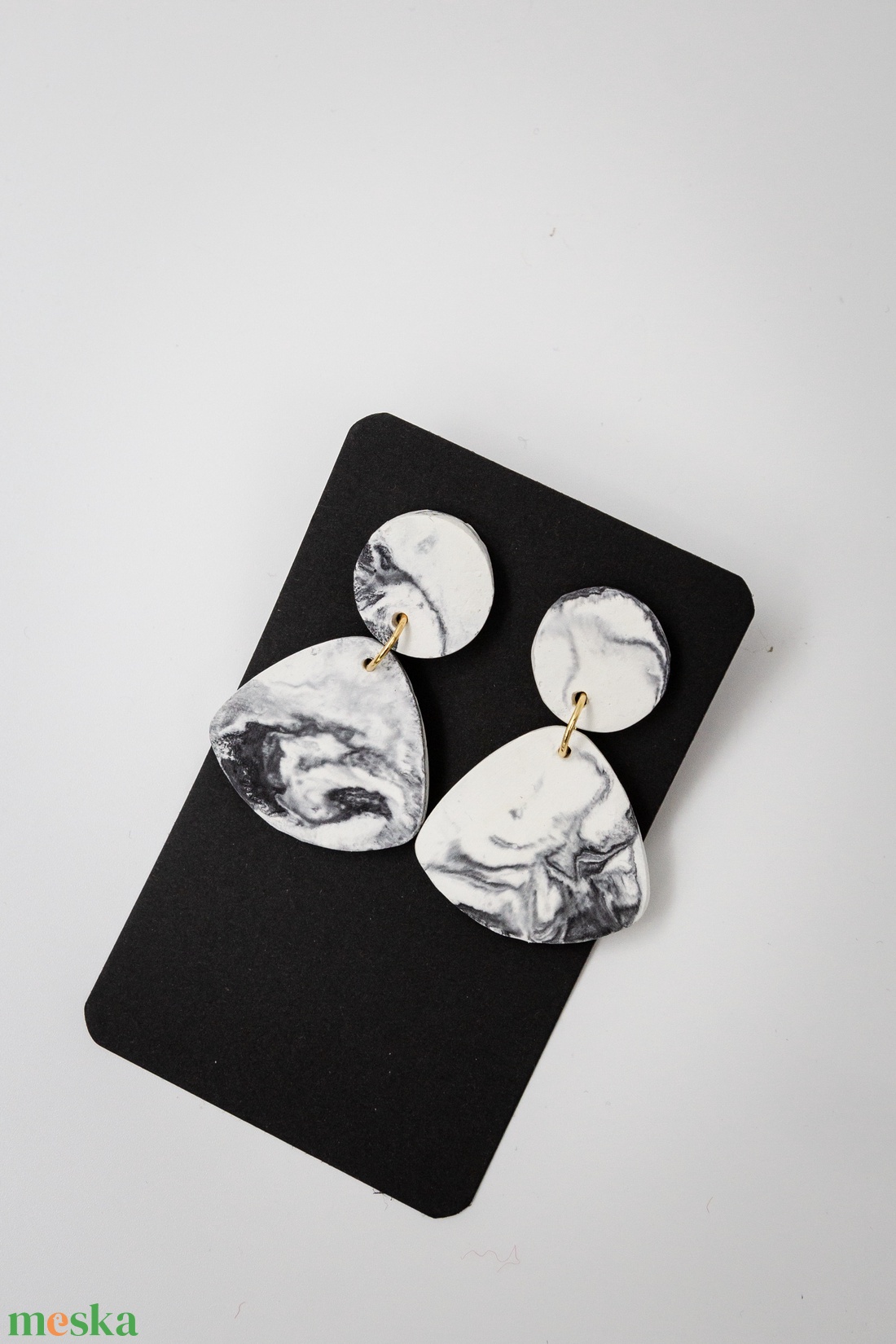 Marble 9 - ékszer - fülbevaló - lógó fülbevaló - Meska.hu