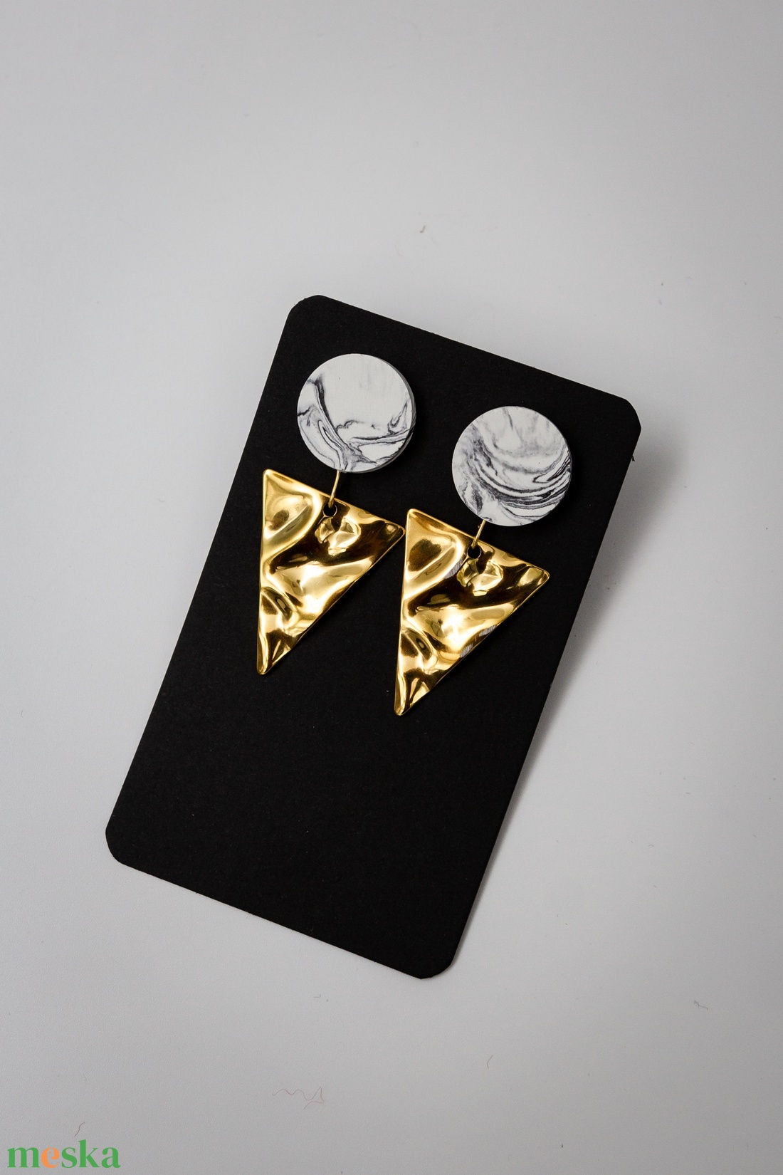 Marble 10 - ékszer - fülbevaló - lógó fülbevaló - Meska.hu