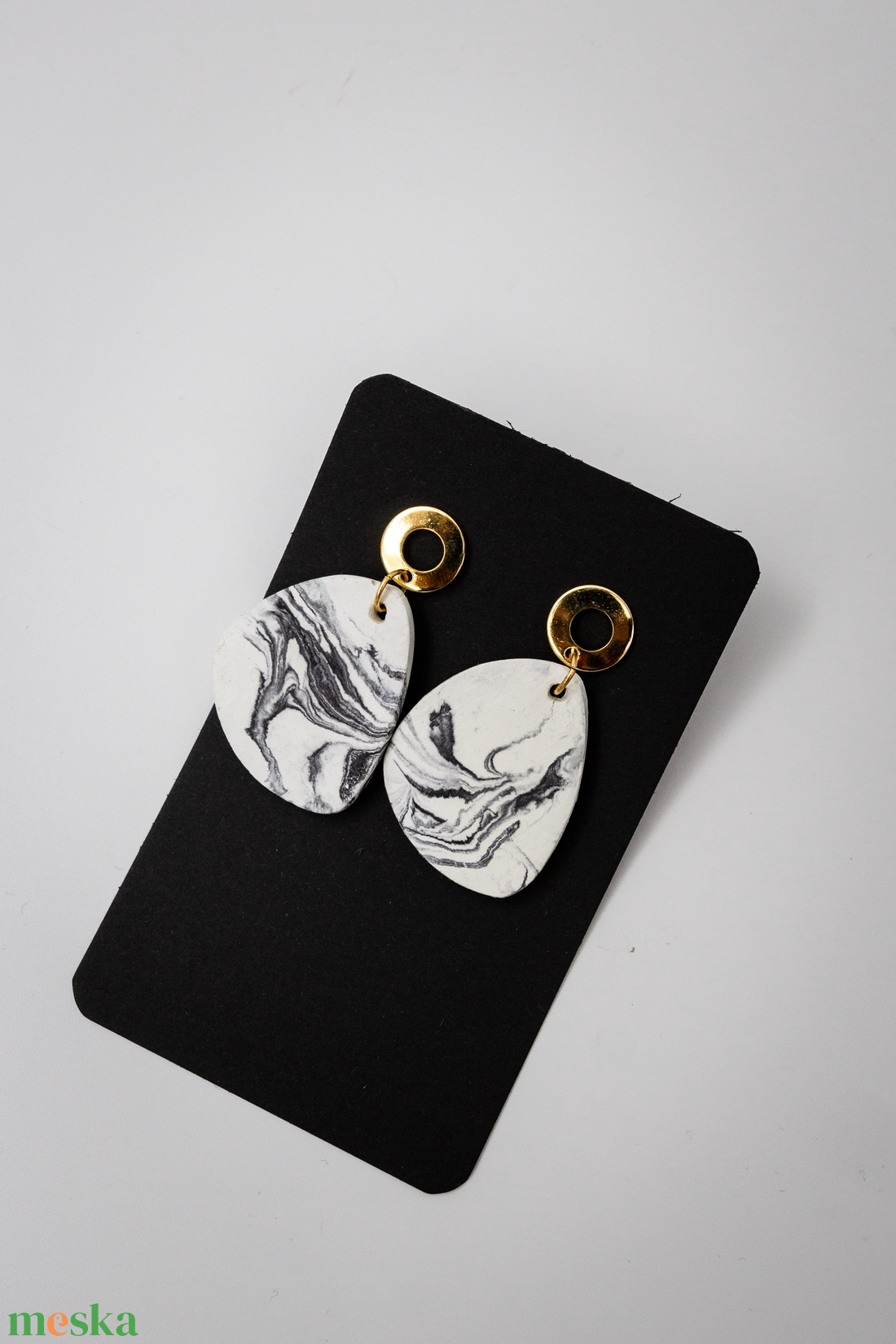 Marble 3 - ékszer - fülbevaló - lógó fülbevaló - Meska.hu