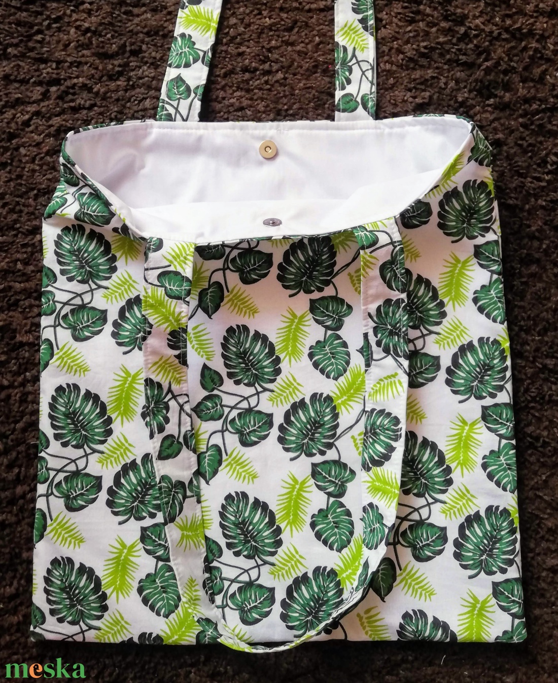 Pálmaleveles bevásárló szatyor - táska & tok - bevásárlás & shopper táska - shopper, textiltáska, szatyor - Meska.hu Pálmaleveles bevásárló szatyor - táska & tok - bevásárlás & shopper táska - shopper, textiltáska, szatyor - Meska.hu