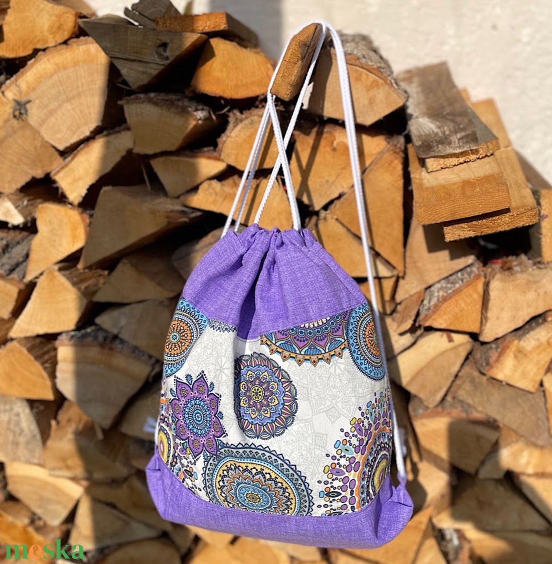 Lila mandalás hátizsák/gymbag - táska & tok - hátizsák - tornazsák, gymbag - Meska.hu Lila mandalás hátizsák/gymbag - táska & tok - hátizsák - tornazsák, gymbag - Meska.hu