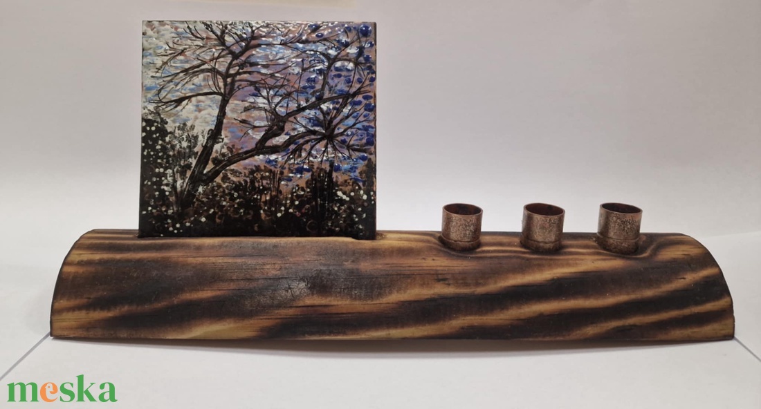 Asztali tolltartó tűzzomác képpel - otthon & életmód - tárolás & rendszerezés - íróasztali tároló - Meska.hu