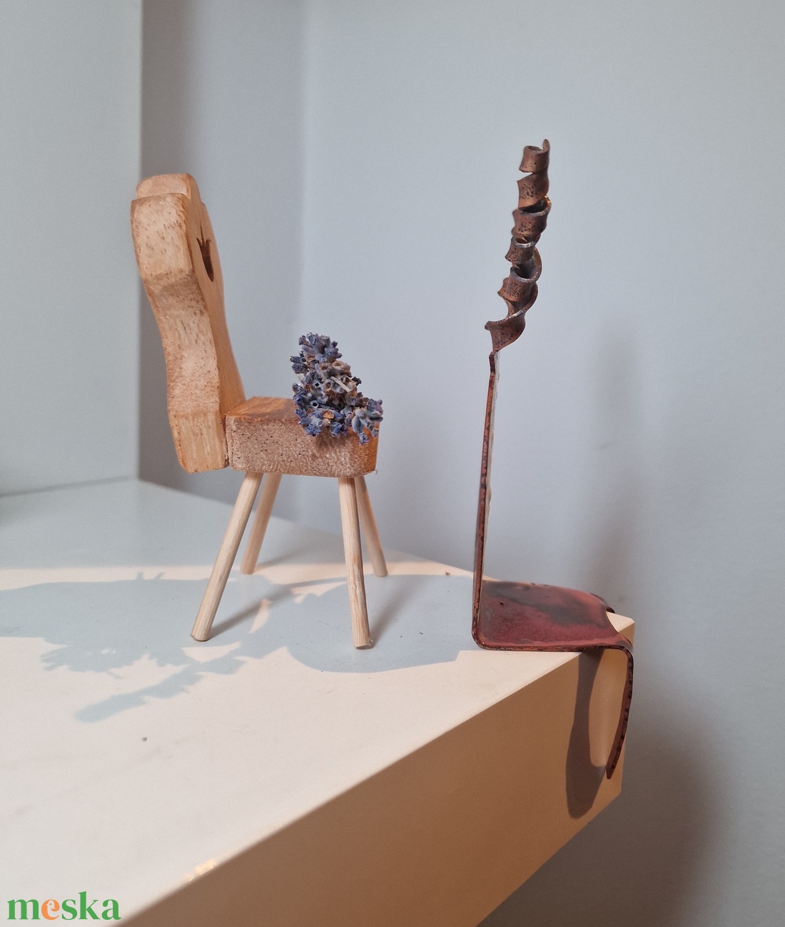 Tűzzománc Racka polc dekoráció - otthon & életmód - dekoráció - asztal és polc dekoráció - asztaldísz - Meska.hu