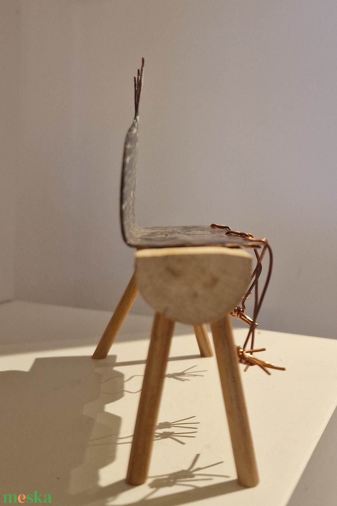 Tűzzománc Gyöngyik polc dekoráció - Pletyóznak a csajok - otthon & életmód - dekoráció - asztal és polc dekoráció - asztaldísz - Meska.hu