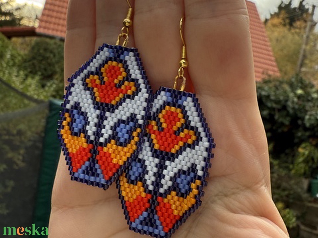 Gyöngyös fülbevalók - ékszer - karkötő - gyöngyös karkötő - Meska.hu