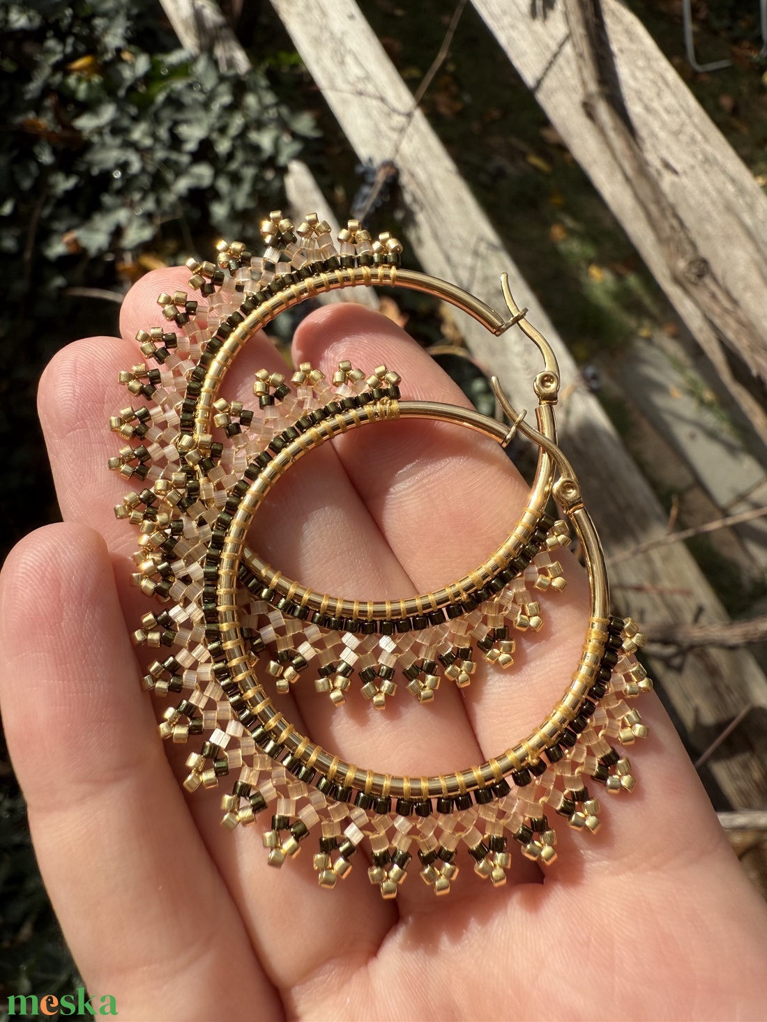 Gyöngyös fülbevalók - ékszer - fülbevaló - fülgyűrű - Meska.hu