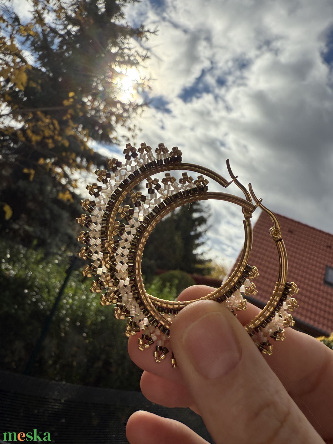 Gyöngyös fülbevalók - ékszer - fülbevaló - fülgyűrű - Meska.hu