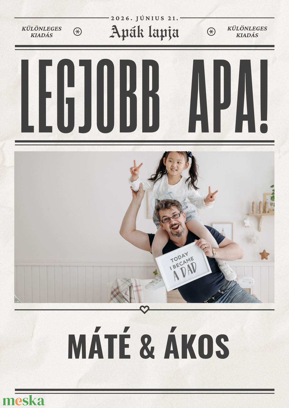 Egyedi Családi Újság Sablon - otthon & életmód - papír, írószer - jegyzetfüzet & napló - Meska.hu