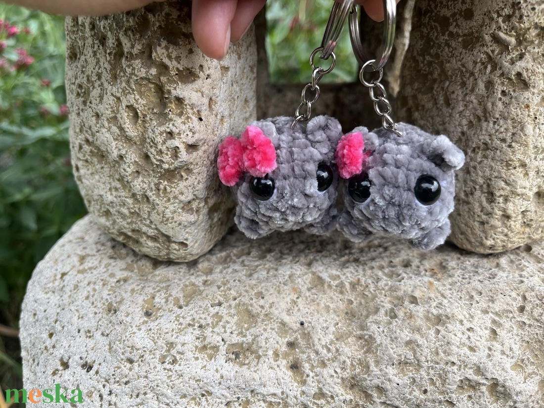 Horgolt mame hörcsög kulcstartó!  - táska & tok - kulcstartó & táskadísz - kulcstartó - Meska.hu