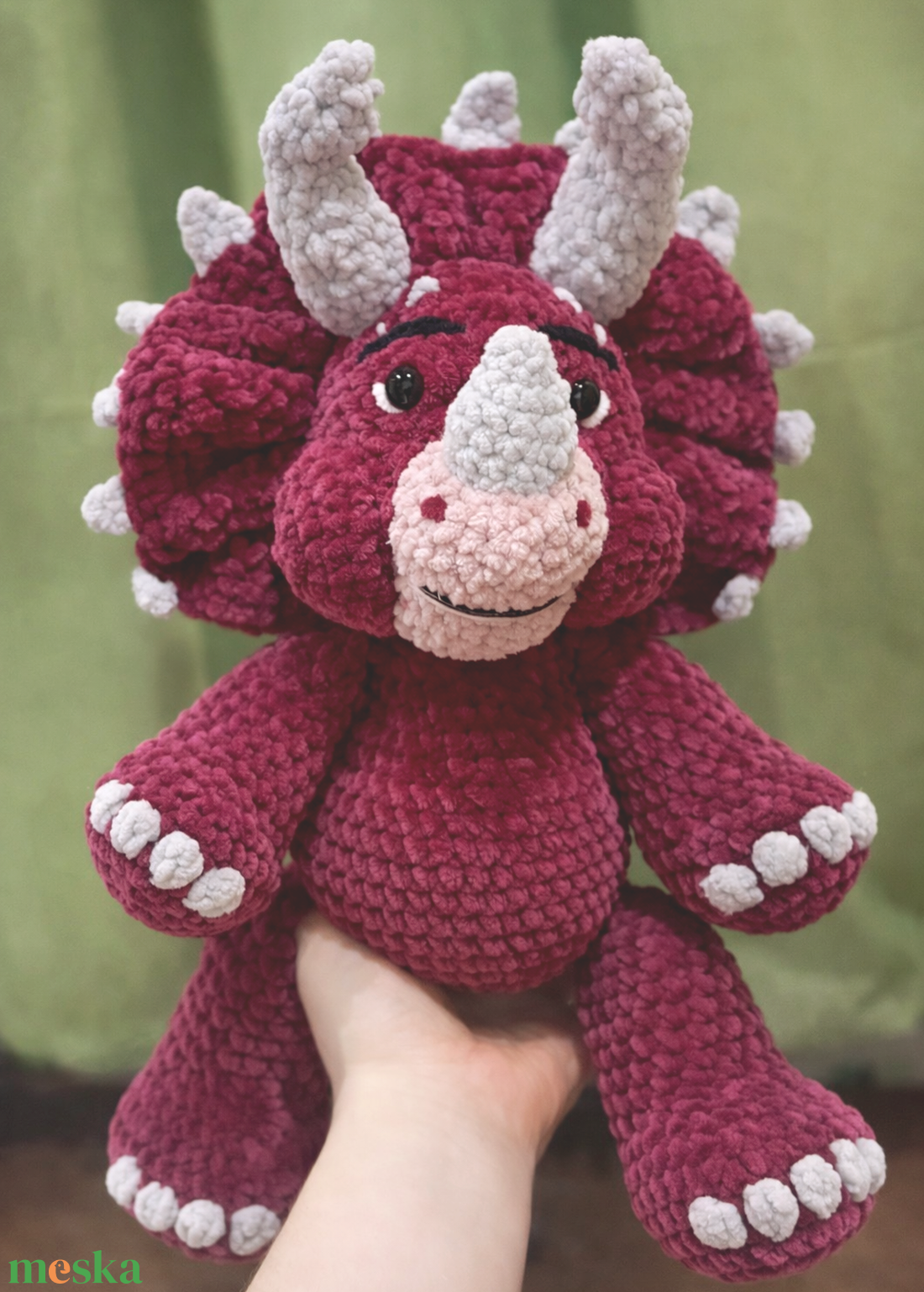 Horgolt Dínó - játék & sport - plüssállat & játékfigura - plüss dínók - Meska.hu