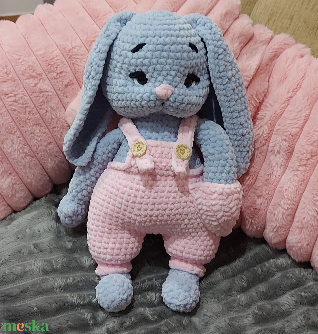 Horgolt Nyuszi - játék & sport - plüssállat & játékfigura - nyuszi - Meska.hu