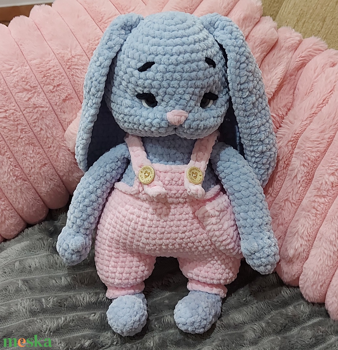 Horgolt Nyuszi - játék & sport - plüssállat & játékfigura - nyuszi - Meska.hu