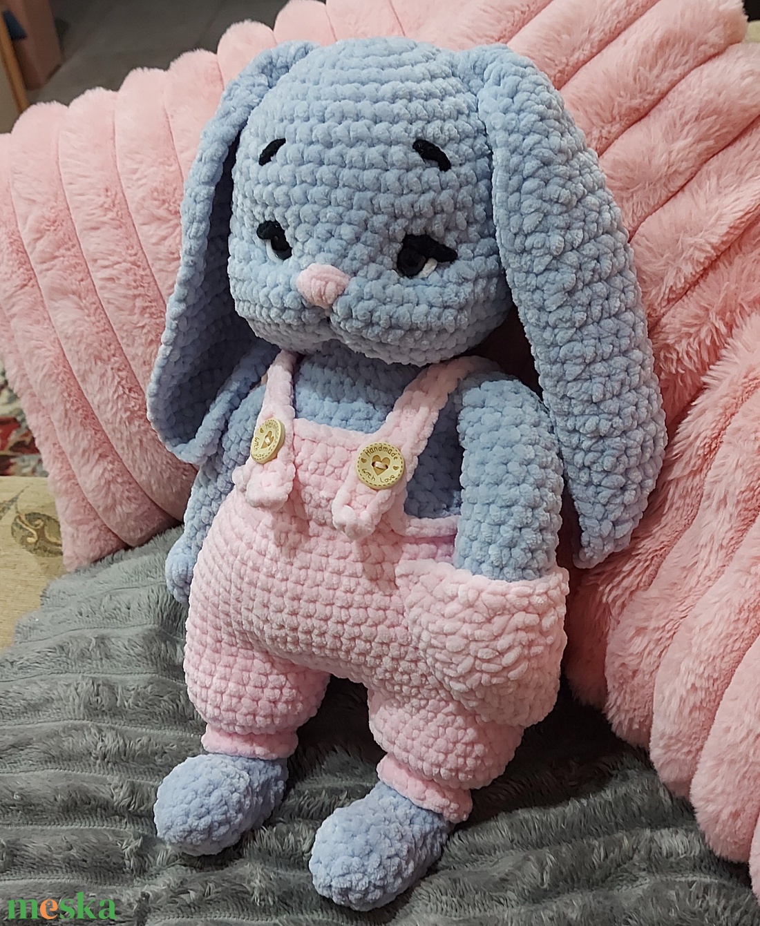 Horgolt Nyuszi - játék & sport - plüssállat & játékfigura - nyuszi - Meska.hu