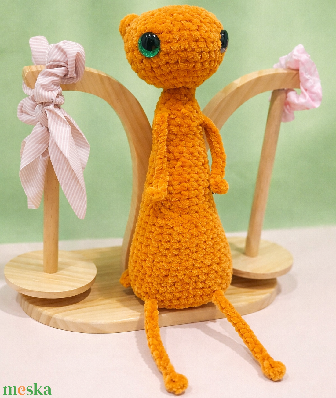 Horgolt Cica - játék & sport - plüssállat & játékfigura - cica - Meska.hu