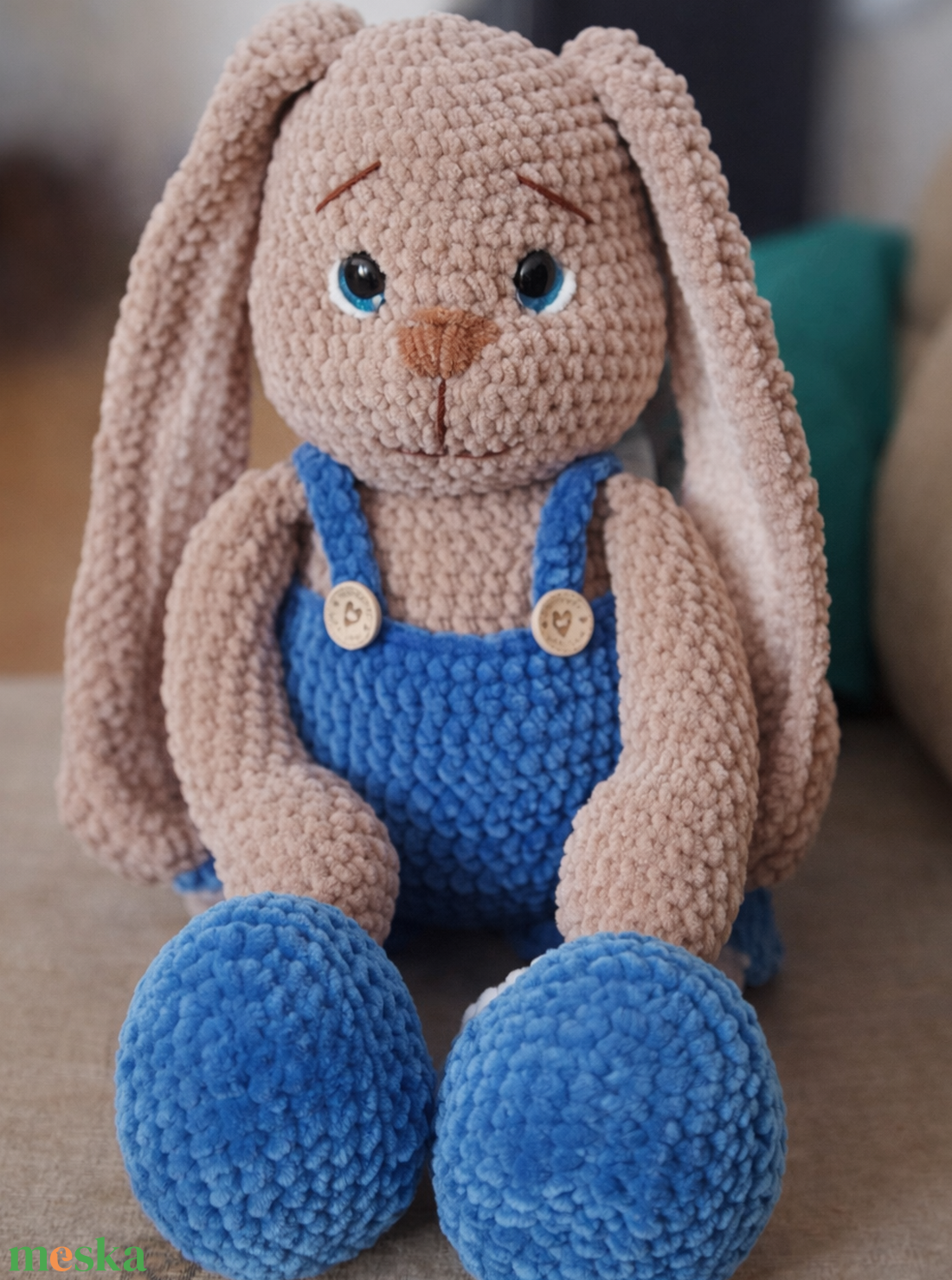 Horgolt Nyuszi - játék & sport - plüssállat & játékfigura - nyuszi - Meska.hu