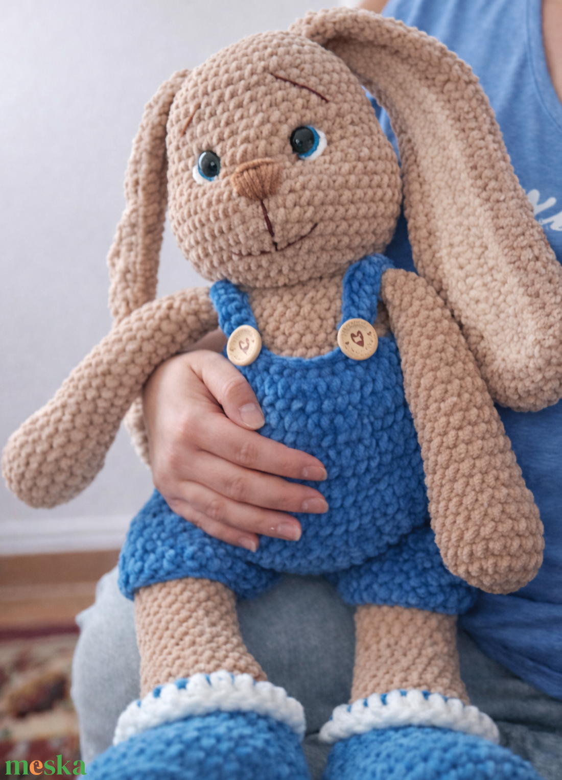 Horgolt Nyuszi - játék & sport - plüssállat & játékfigura - nyuszi - Meska.hu