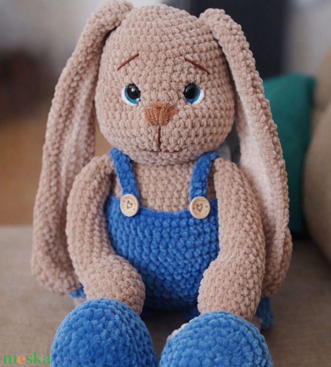 Horgolt Nyuszi - játék & sport - plüssállat & játékfigura - nyuszi - Meska.hu