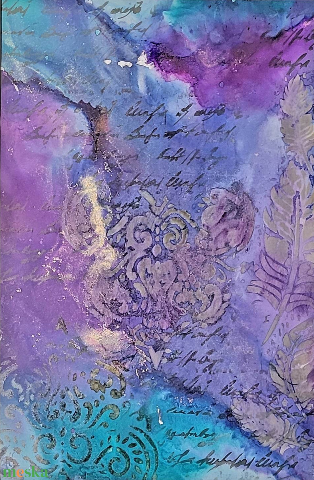 Lila alcohol ink art - művészet - festmény - festmény vegyes technika - Meska.hu Lila alcohol ink art - művészet - festmény - festmény vegyes technika - Meska.hu