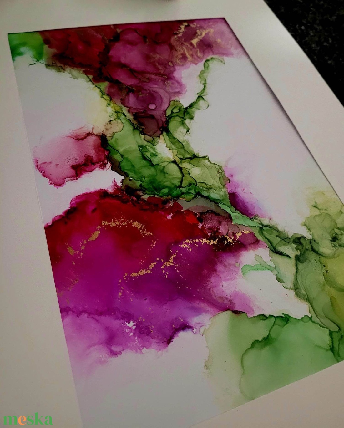 Virág alcohol ink art - művészet - festmény - festmény vegyes technika - Meska.hu Virág alcohol ink art - művészet - festmény - festmény vegyes technika - Meska.hu
