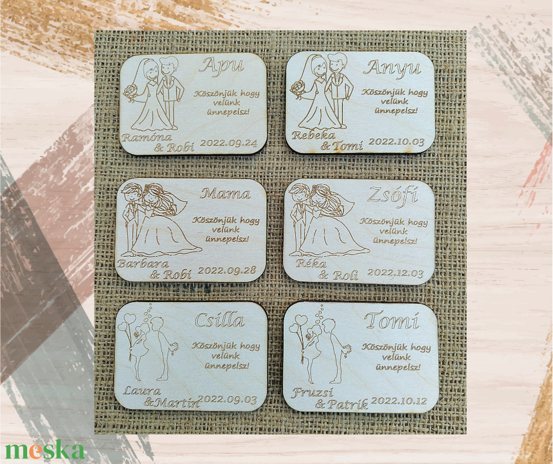 Esküvői köszönő ajándék köszönet ajándék gravírozott ültető hűtőmágnes - esküvő - emlék & ajándék - köszönőajándék - Meska.hu Esküvői köszönő ajándék köszönet ajándék gravírozott ültető hűtőmágnes - esküvő - emlék & ajándék - köszönőajándék - Meska.hu
