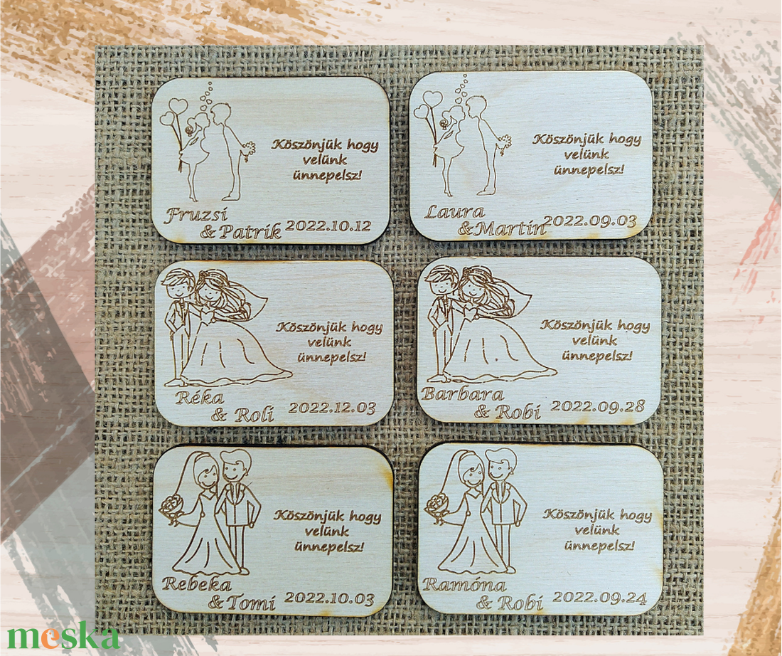 Esküvői köszönő ajándék köszönet ajándék gravírozott ültető hűtőmágnes - esküvő - emlék & ajándék - köszönőajándék - Meska.hu Esküvői köszönő ajándék köszönet ajándék gravírozott ültető hűtőmágnes - esküvő - emlék & ajándék - köszönőajándék - Meska.hu
